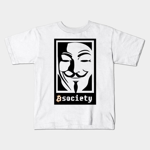 BTC Society Kids T-Shirt by CryptoDeity